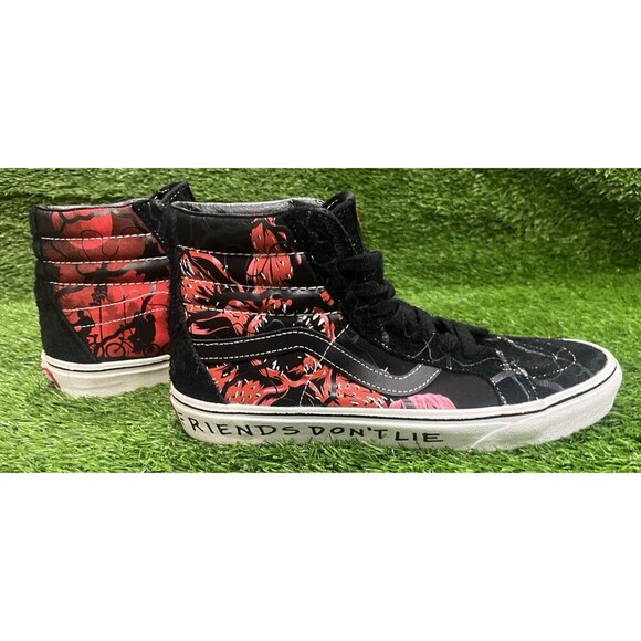 VANS Other - Vans Stranger Things Sk8 High Shoes Mens 10 Black Netflix Upside Down Demogorg